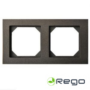 E/J divvietīgs rāmis /melns