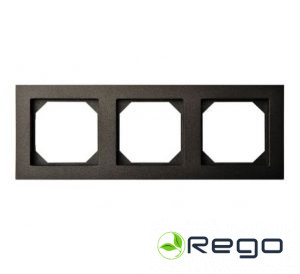 Trīsvietīgs rāmis /melns K14-245-03 E/J (14137S)