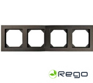 Četrvietīgs rāmis /melns K14-245-04 E/J