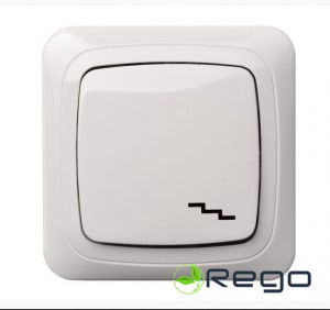 IP6-10-001-01 A/B zempametuma pārslēdzis/bez rāmja balta ALFA