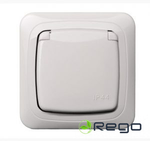 IKL16-008-01 IP6-10-001-01 A/B zemapmetuma pārslēdzis/bez rāmja balta ALFA