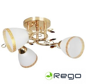 Griestu lampa ADINA 3X40W E14 zelta