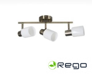 Spotlampa - ERLEND  3x60W E27 misiņa