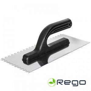 Dedra 15B054 Nerūsējošā tērauda rīvdēlis, 270 mm, ar zobiem 10 x 10, ABS rokturi