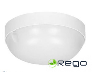 Gaismeklis balts 15W Ra>80 PP+PP IP54 1490lm  4000K 190x190x59,5mm