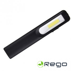 LED portatīvā darba lampa 3W+3W COB, 250Lm, 7000K, 1200mAh, USB uzlādējams