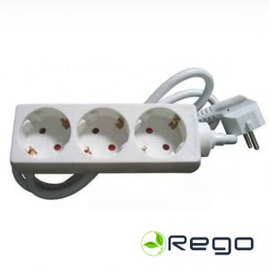 Pagarinātājs, H05VV-F 3G1.0mm2, maks. 3600W 5m balts (17713S)