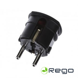 Kontaktdakša leņķveida 2P+zeme Assemble, melna, CT10 (17753S)