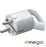 Kontaktdakša ar gredzenu 2P+zem. Assemble, balta CT12 (17754S)