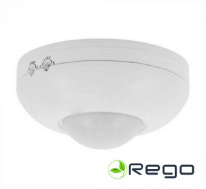 Infrasarkanais kustības sensors ,diapazons 360 grādi 6m 3-2000LUX 1200W 115x58mm