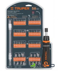 Truper Skrūvgriezis ar maināmiem uzgaļiem 58gab. 18220 JDM-58