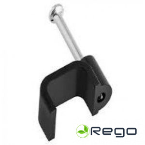 Kabeļa stiprinājums, kvadrāts 8mm melns 100gab. (18383S)