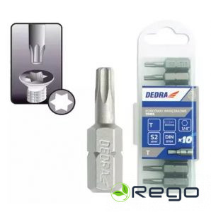 Dedra 18A03T250-10 Skrūvgriežu uzgaļi Torx T25x25mm, 10gab.