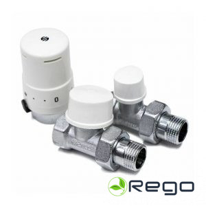 Termostatisko radiatoru ventīļu komplekts ARCO TIBET 1/2', taisns KCT02