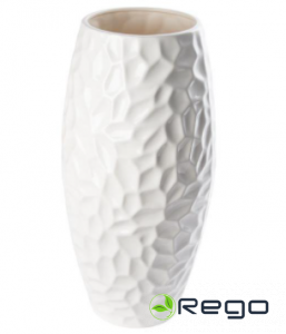 Vāze Mercury L, balta, 22x22x44cm