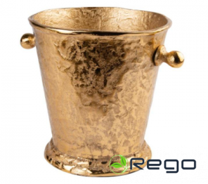 Vīna dzesētājs zelta krāsā, H22,5cm, D28,5cm