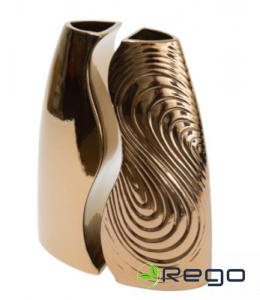 Vāze Combo admire, zelta, 22,5x12x30cm