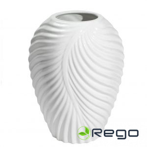 Vāze Galileo, balta, 17x14x22cm