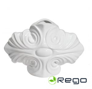 Vāze Gallicano II, balta, 26x11.5x17.5cm