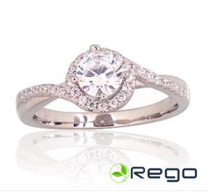 Sudraba gredzens 18,0 izm, 2,70g, 925, cirkonijs