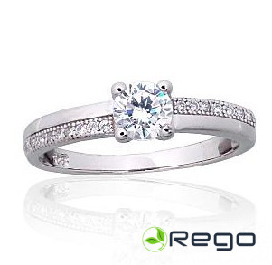 Sudraba gredzens 19,0 izm, 2,20g, 925, cirkonijs