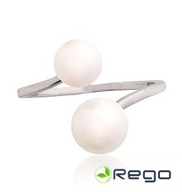 Sudraba gredzens 18,5 izm., 2,00g, 925, pērles