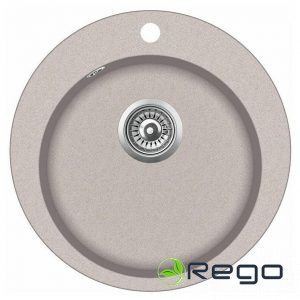 AQUASANITA Granīta izlietne 505x505 Beige (21200)