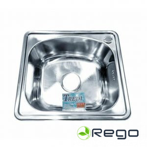 TREDI Iegriežama nerūsējoša izlietne 430x380 DM-101 (214090)