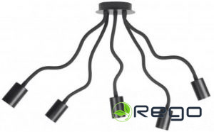 V-tac LEDVANCE VINTAGE 1906 griestu gaismeklis, melns, IP20, metāla