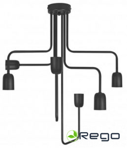 V-tac LEDVANCE VINTAGE 1906 griestu gaismeklis, melns, IP20, metāla