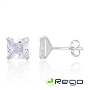 Sudraba auskari 1,50g, 925, cirkonijs