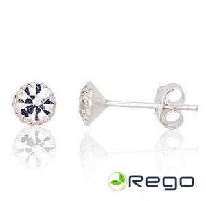 Sudraba auskari 0,50g, 925, cirkonijs