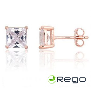 Sudraba auskari 1,90g, 925, cirkonijs