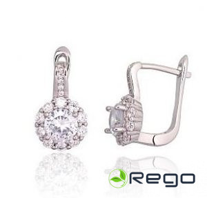 Sudraba auskari 4,50g, 925, cirkonijs