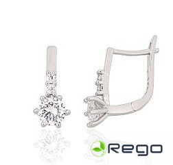 Sudraba auskari 1,80g, 925, cirkonijs