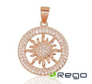 Sudraba kulons ar zelta pārklājumu 925, 2,20g