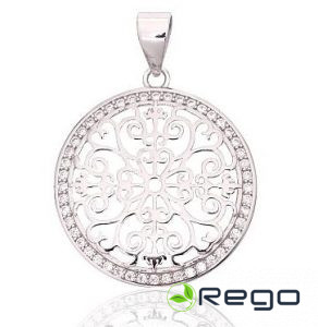 Sudraba kulons 2,30g, 925, cirkonijs