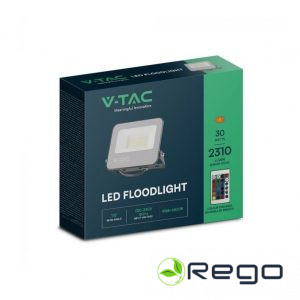 VT-SMG 44034 LED prožektors FL 2310lm/30W/6,5K+color,remo