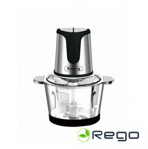 Rosberg Smalcinātājs divlīmeņa 4 asmeņi,400W, 2L, 2 ātrumi, melns,ner.tēr.