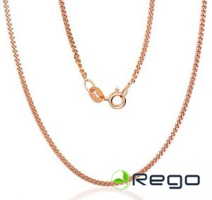 Sudraba ķēdīte ar zelta pārklājumu 55,0izm, 4,60g, 925