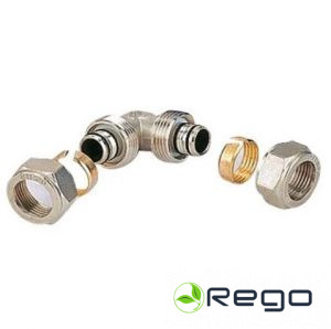 Niķelēts līkums 16-16, PEX caurulēm Gtn 1603N161600 (244477)