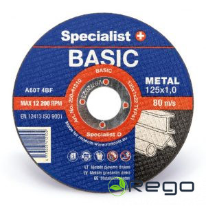 Metāla griešanas disks Specialist BASIC 125x1,6x22