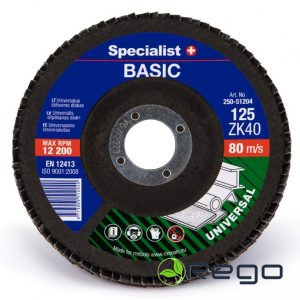 Specialist Lapiņu slīpēšanas disks BASIC 125 ZK60 (250-51206)