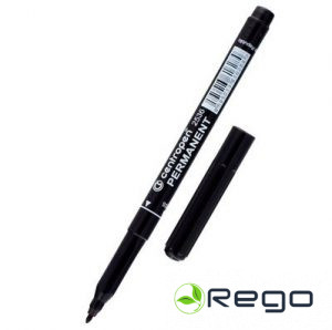 Centropen Marķieris Permament, melns, konisks, 1mm (2536-01)