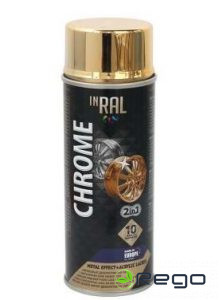 Akrila laka aerosols Inral Crome 400ml zelta (26-7-1-001)