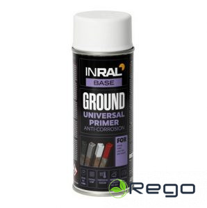 Antikorozijas aerosola grunts INRAL GROUND, balta, RAL9003, 400ml (26-7-2-001)