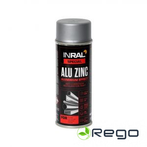 Emalja aerosola INRAL ALU ZINC, alumīnija 400ml (26-7-3-001)