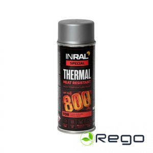 Emalja aerosola karstumizturīga INRAL THERMAL alumīnija RAL9006 400ml