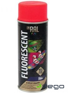 Emalja aerosola Fluorescent sarkana