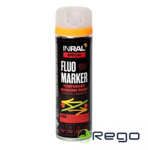 Fluorescējoša aerosola marķēšanas krāsa FLUOMARKER, oranža, 500ml (26-7-5-009)